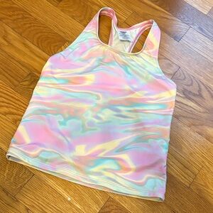 Girls Lands' End Iridescent Swim Top